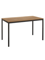 Стол обеденный SMART 1200 черный, ЛДСП Дуб Канзас, 120x65x75