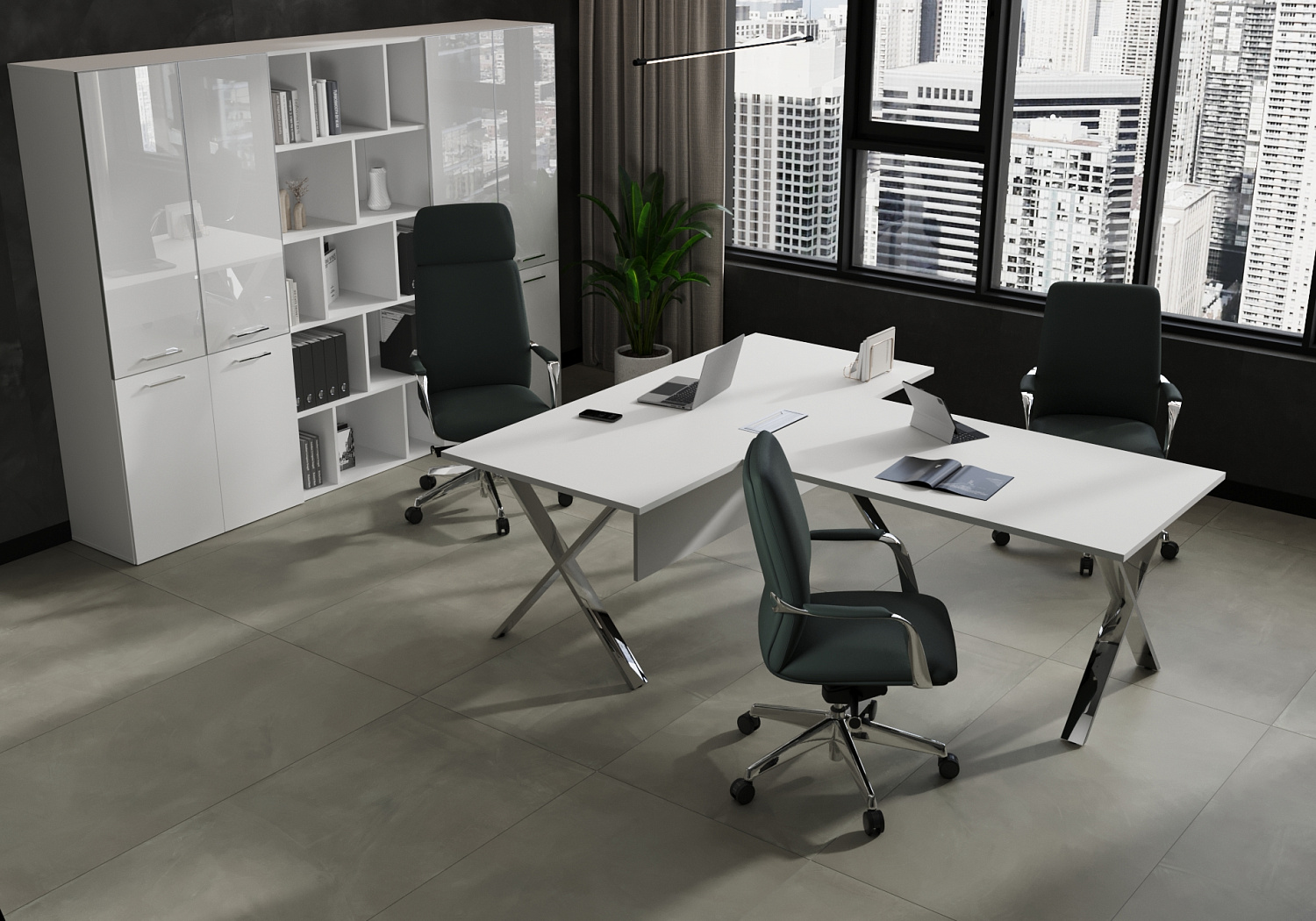 Кабинет руководителя Cross Белый F Кабинет руководителя Cross Белый F