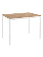 Стол обеденный SMART 900 белый, ЛДСП Дуб Канзас, 90x65x75