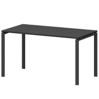 Стол на металлокаркасе СМС25-П-14К.73.Пр25 Графит/Антрацит 1400x730x750 Смарт Стол на металлокаркасе СМС25-П-14К.73.Пр25 Графит/Антрацит 1400x730x750 Смарт