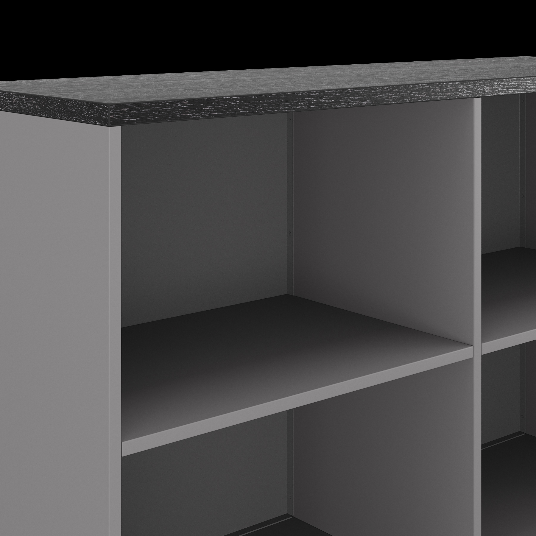 Шкаф открытый Kobor HO/2-120/60/M aluminum/wood Шкаф открытый Kobor HO/2-120/60/M aluminum/wood