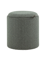 Пуф-столик с ящиком Хюгге XS букле темно-серый