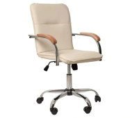 Стул Самба КС 2 LD GTP Chrome экокожа крем