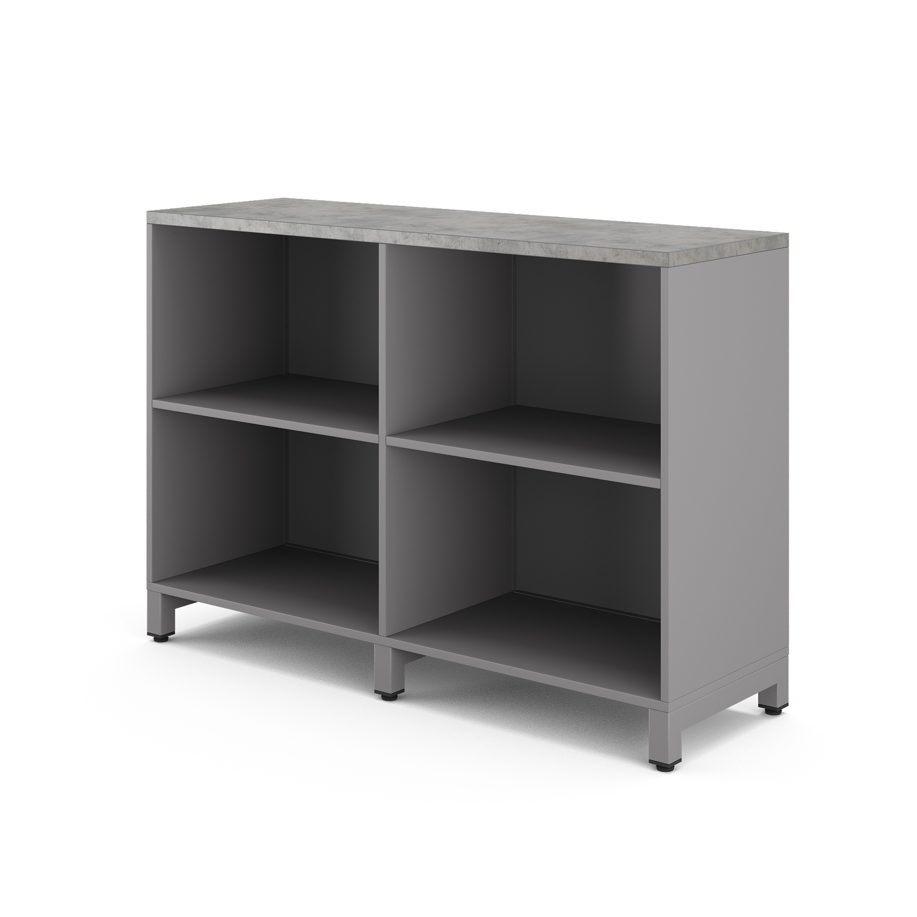 Шкаф открытый Kobor HO/2-120/40/M aluminum/chicago Шкаф открытый Kobor HO/2-120/40/M aluminum/chicago