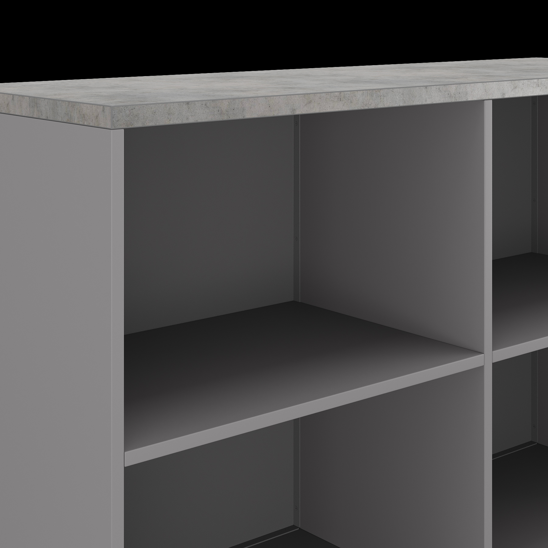 Шкаф открытый Kobor HO/2-120/40/M aluminum/chicago Шкаф открытый Kobor HO/2-120/40/M aluminum/chicago