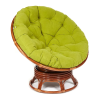 Кресло-качалка PAPASAN/ПАПАСАН w 23/01 B /с подушкой/ 115х78х104 см, Pecan (орех), флок Олива, 23 Кресло-качалка PAPASAN/ПАПАСАН w 23/01 B /с подушкой/ 115х78х104 см, Pecan (орех), флок Олива, 23