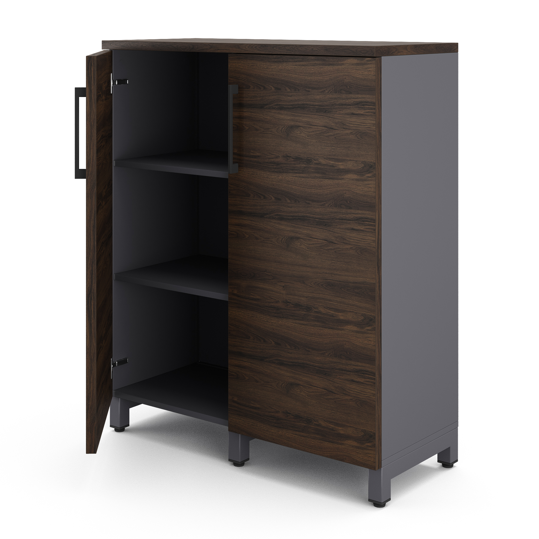 Шкаф распашной Kobor HR/3-90/40/M graphite/charlston Шкаф распашной Kobor HR/3-90/40/M graphite/charlston