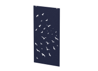 Перегородка с декором "Перелетные птицы" (фурнитура в комплекте) 120х1,2х240 (23 Слива венгерка)