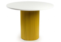 Стол деревянный Барел 110 белый / золото Стол деревянный Барел 110 белый / золото