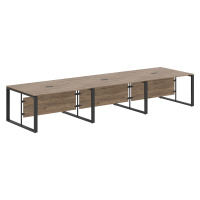 Стол для заседаний ECT 4212 Кария Пальмира/Антрацит 4200х1200х750 ENIO