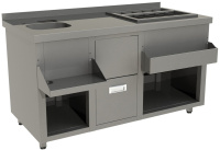 Барная станция БСЗ1-15/7-04 без ящика, с вертушкой