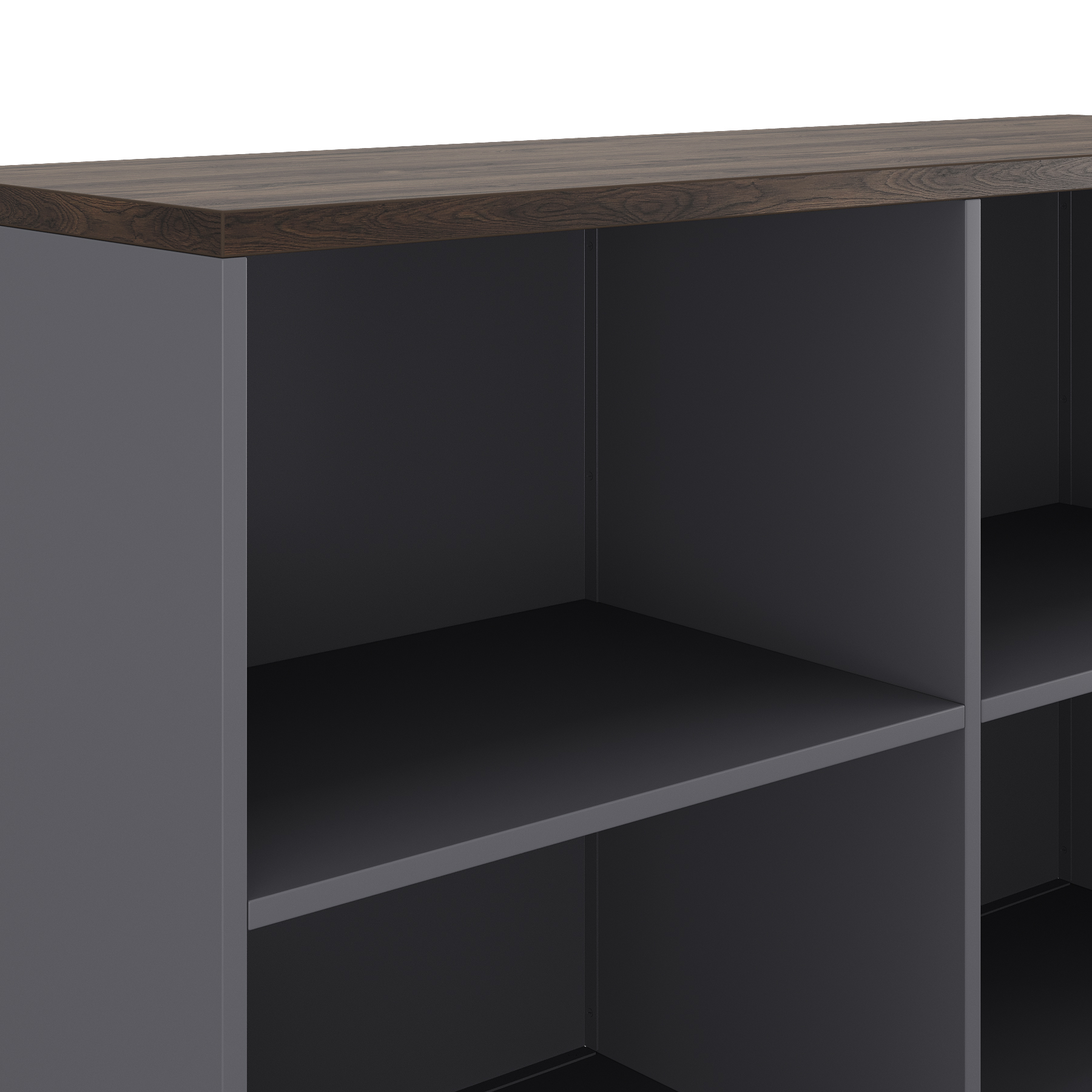 Шкаф открытый Kobor HO/2-120/40/M graphite/charlston Шкаф открытый Kobor HO/2-120/40/M graphite/charlston