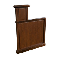 WASHINGTON 30580 L Боковая панель для ресепшн левая темный орех