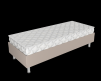 Спринг бокс СБ-200/80 бежевый с матрасом Престиж