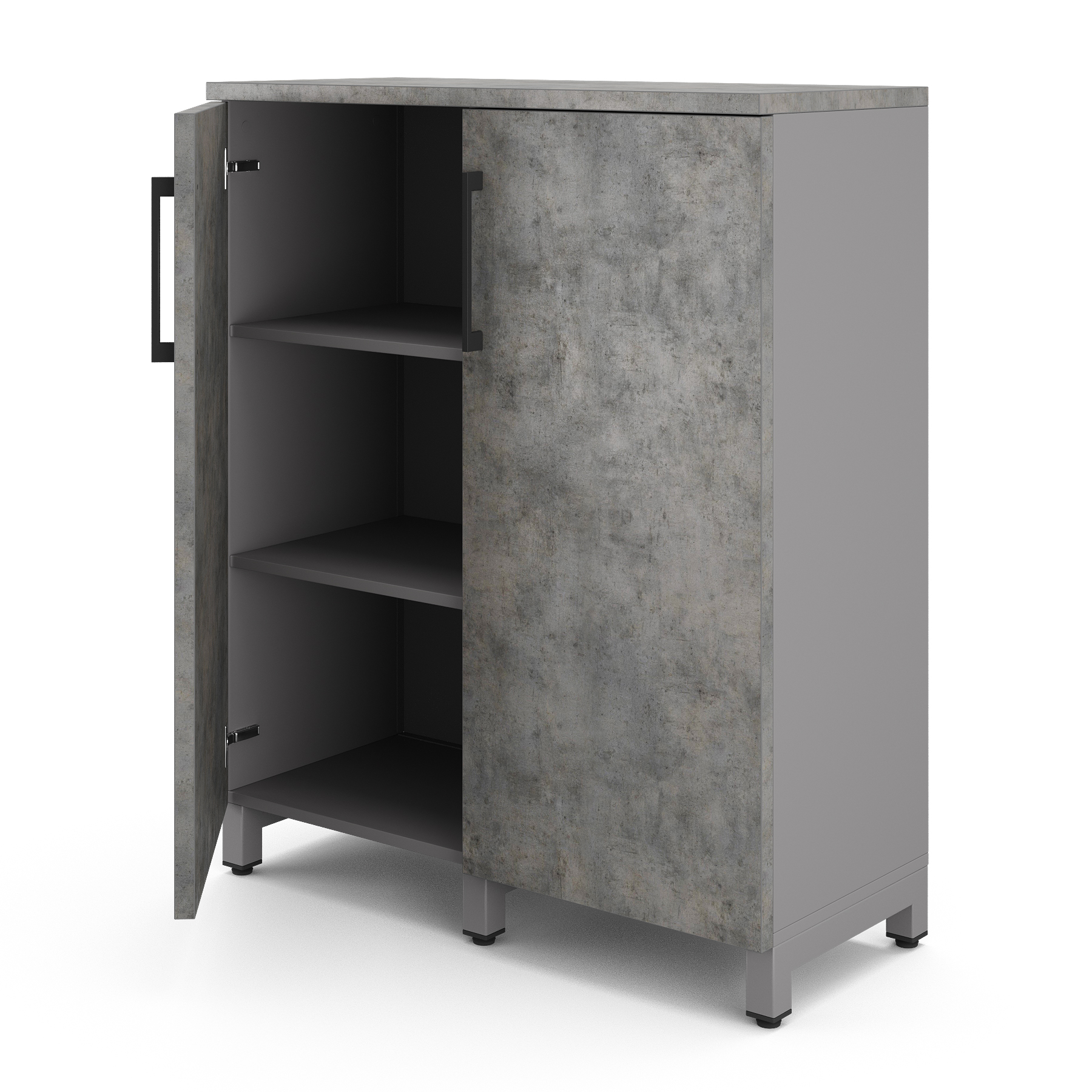 Шкаф распашной Kobor HR/3-90/40/M aluminum/chicago Шкаф распашной Kobor HR/3-90/40/M aluminum/chicago