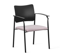 PINKO Кресло на ч.опорах с/под ЧЕРНЫЙ/СЕРЫЙ/ЧЕРНЫЙ