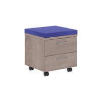 Тумба с подушкой XMC-2D.1A Дуб Сонома/Синий C-06 465х465х520 XTEN Тумба с подушкой XMC-2D.1A Дуб Сонома/Синий C-06 465х465х520 XTEN