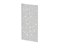 Перегородка с декором "Перелетные птицы" (фурнитура в комплекте) 120х1,2х240 (08 Серый мрамор)