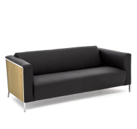 VISPO Wood 3м диван кожа ДУБ СВЕТЛ/ЧЕРНЫЙ VISPO Wood 3м диван кожа ДУБ СВЕТЛ/ЧЕРНЫЙ