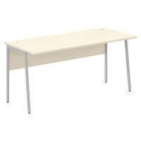 Стол прямой СП-4P Клен*/Алюминий 1600х720х755 IMAGO PLUS