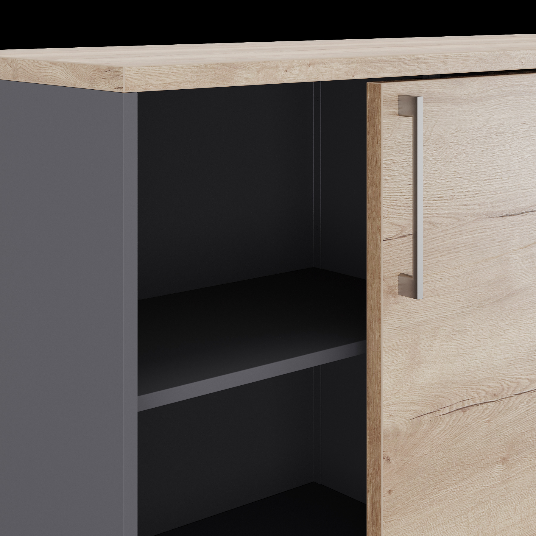 Шкаф-купе Kobor HK/3-120/40/M graphite/natural Шкаф-купе Kobor HK/3-120/40/M graphite/natural