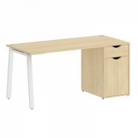 Home Office Стол письменный VR.SP-3-158.1.A Акация/Белый металл 1580x720x750