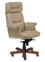 Кресло для руководителя STEEL NOTABLE A бежевая кожа