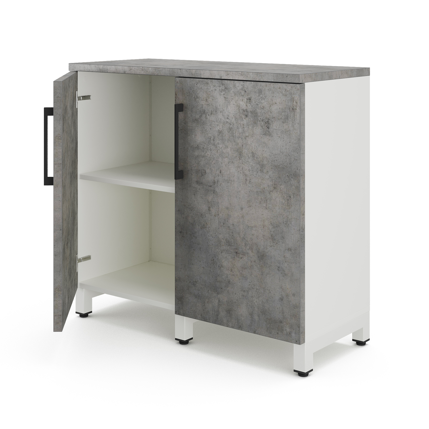 Шкаф распашной Kobor HR/2-90/40/M white/chicago Шкаф распашной Kobor HR/2-90/40/M white/chicago