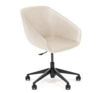 ALMA Кресло посет., 5-луч БЕЖЕВЫЙ/КОЖА