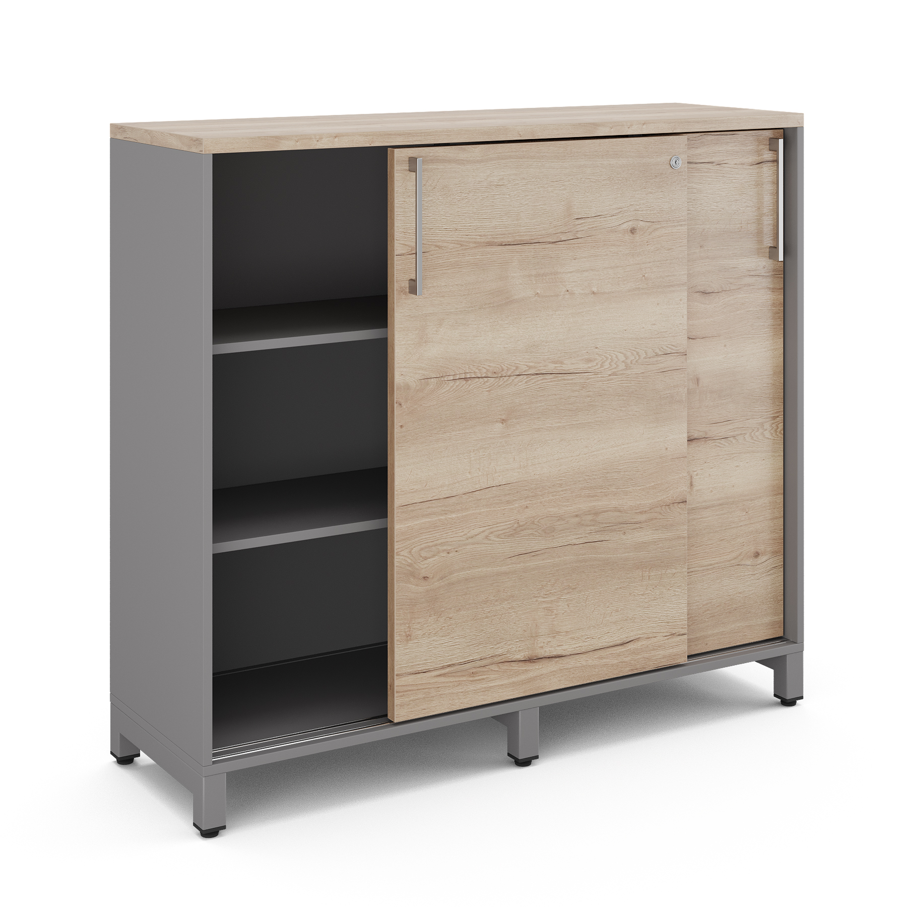 Шкаф-купе Kobor HK/3-120/40/M aluminum/natural Шкаф-купе Kobor HK/3-120/40/M aluminum/natural