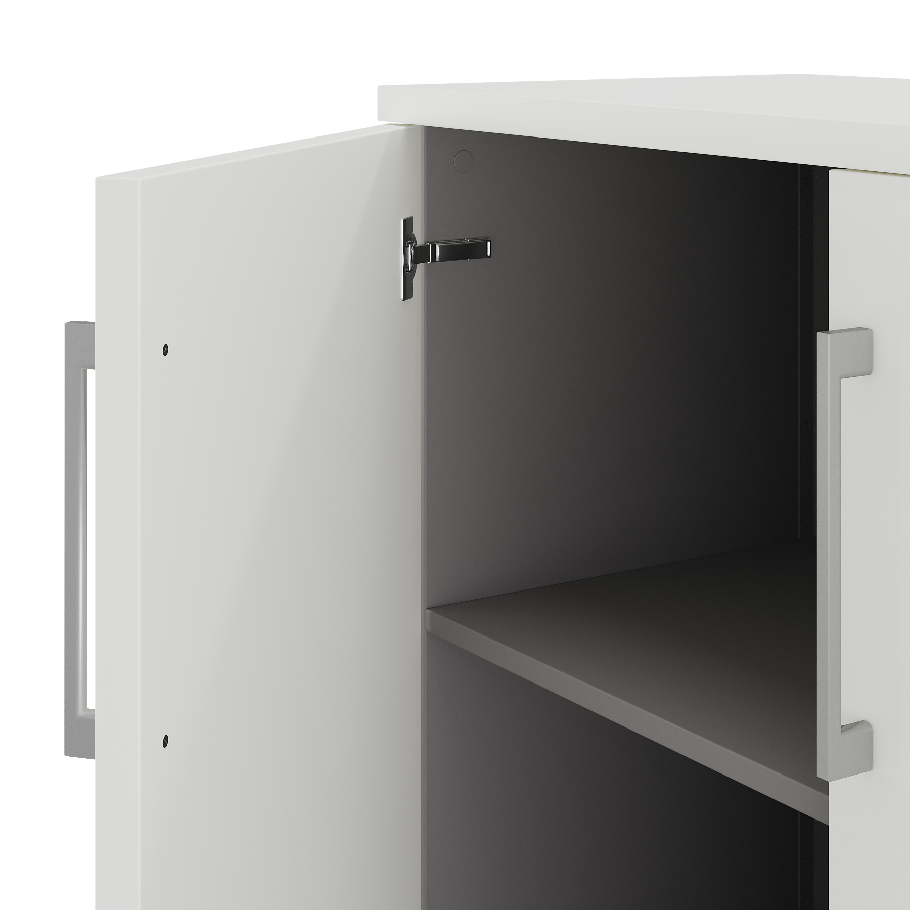 Шкаф распашной Kobor HR/2-90/40/M aluminum/premium Шкаф распашной Kobor HR/2-90/40/M aluminum/premium