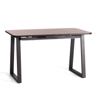 Стол MALTIDO ЛДСП/HPL/металл, 130 х 75+30 х 75 см, Дуб Вотан/чёрный Стол MALTIDO ЛДСП/HPL/металл, 130 х 75+30 х 75 см, Дуб Вотан/чёрный