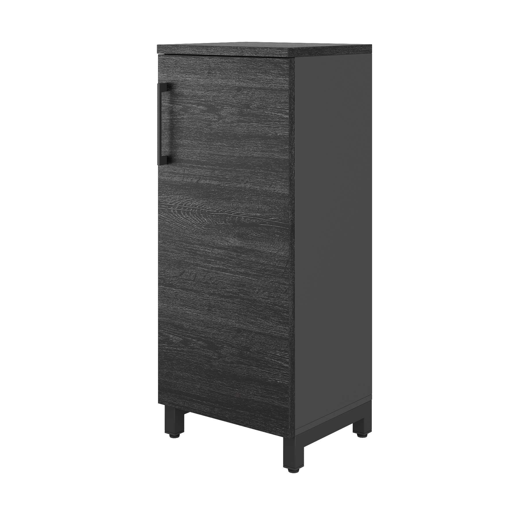 Шкаф распашной Kobor HR/3-45/60/M black/wood Шкаф распашной Kobor HR/3-45/60/M black/wood