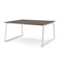 Стол офисный Kobor TR/2-180/120 white/charlston Стол офисный Kobor TR/2-180/120 white/charlston