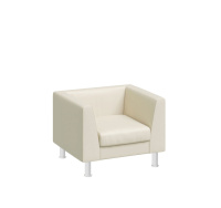 EVA Кресло иск.кожа, металл БЕЖЕВЫЙ