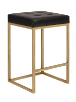 Стул полубарный SOHO, золотой, экокожа Black