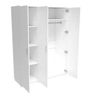 Шкаф для одежды трёхстворчатый комбинированный ШЛ25 белый