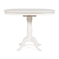 Стол раскладной Solerno (ME-T4EX) дерево гевея/мдф, 70х100+29х75см, ivory white (слоновая кость 2-5)