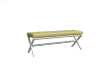 Next Банкетка двухместная NLT.L-2 Korfu 14/Металл Белый 1300x380x480