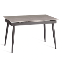 Стол обеденный Balmoral / Балморал столешница керамика (матовая) /опоры металл, серый/чёрный, (120+40)x80x75(+1) см