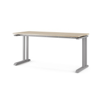 Стол офисный Kobor L1-140/80 aluminum/natural Стол офисный Kobor L1-140/80 aluminum/natural