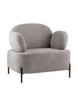 Кресло Кэнди ткань букле светло-серый