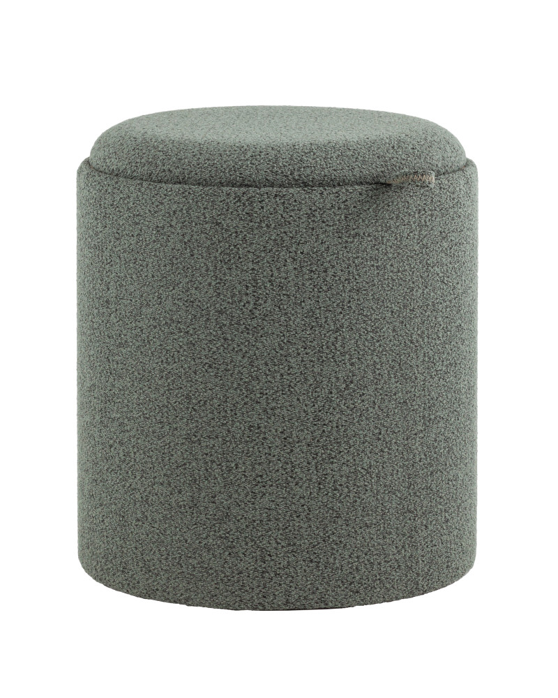 Пуф-столик с ящиком Хюгге S букле темно-серый Пуф-столик с ящиком Хюгге S букле темно-серый