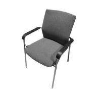 ON Стул на 4 опорах, база хром СЕРЫЙ ON Стул на 4 опорах, база хром СЕРЫЙ