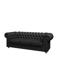 TUD36730001 Tudor Диван трехместный 215x95x76 черный