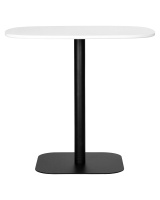 Стол обеденный DOBRIN OTIS (белая столешница, черное основание)