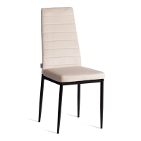 Стул Easy (mod. JSC02-1) металл, флок, 41 х 52 х 96 см, beige (молочный) HLR2 / черный Стул Easy (mod. JSC02-1) металл, флок, 41 х 52 х 96 см, beige (молочный) HLR2 / черный