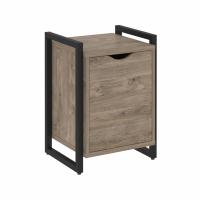 Loft Тумба на регулируемых опорах с распашным фасадом VR.L-T2.O Тиквуд тёмный/Чёрный металл 500x460x719