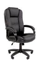 Кресло офисное Chairman CH 600 LT, экокожа, черное, 7158667