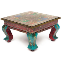 Столик Secret De Maison HAVELY ( mod. BJ-001) дерево манго, 30x30x17 cm, этническая роспись Столик Secret De Maison HAVELY ( mod. BJ-001) дерево манго, 30x30x17 cm, этническая роспись